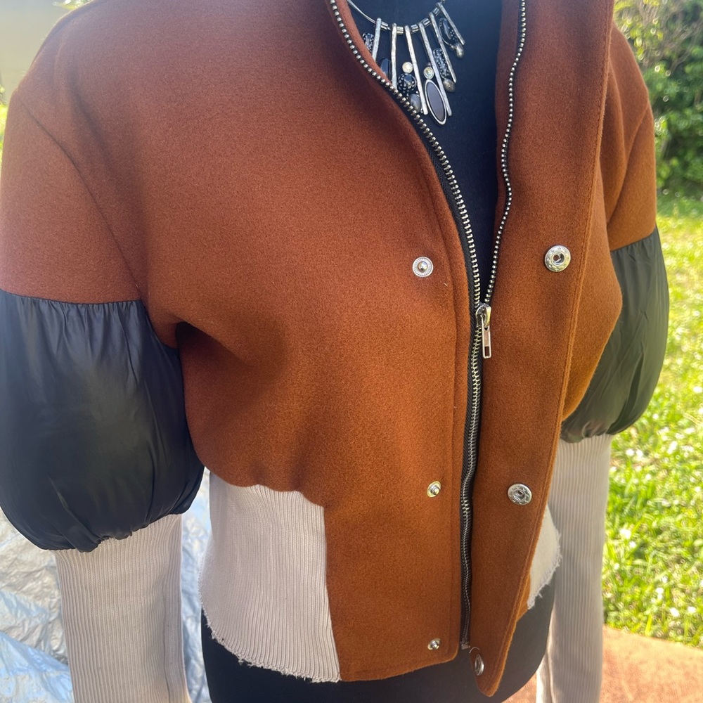 Source Unknown Orange and Black Jacket - image 2